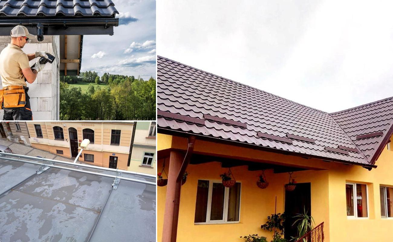 Montaj jgheaburi si burlane pentru acoperis