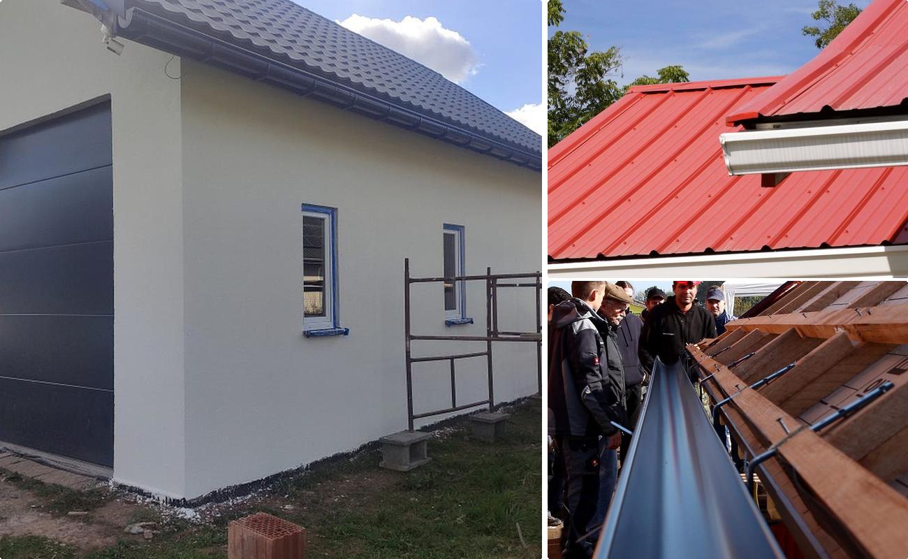 Montaj jgheaburi si burlane pentru acoperis