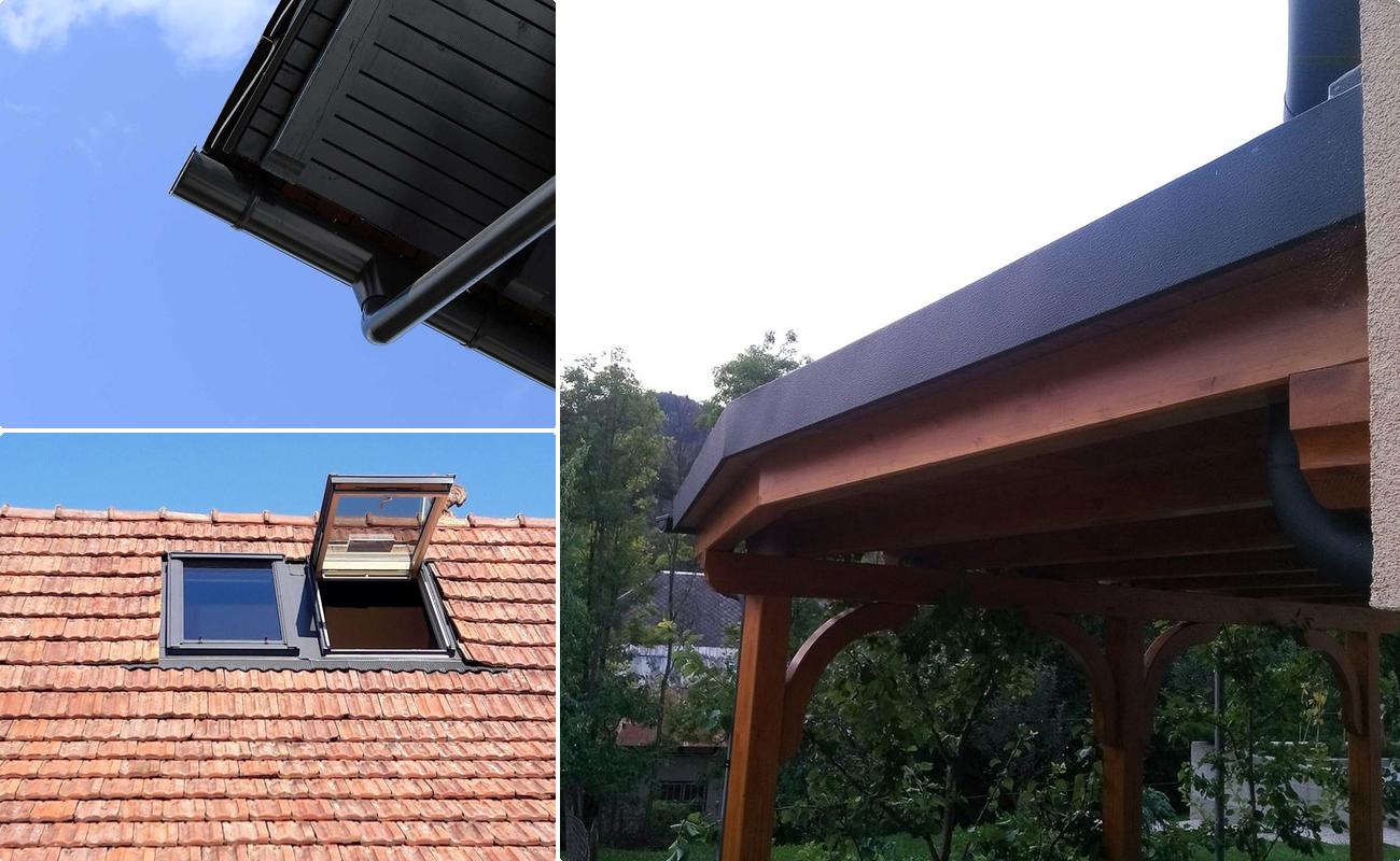 Tipuri de jgheaburi din tabla zincata si vopsita