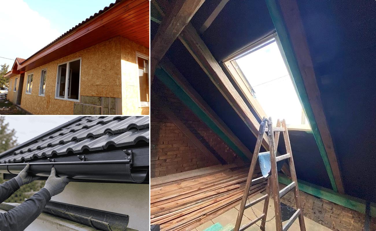 Montaj jgheaburi si burlane pentru acoperis