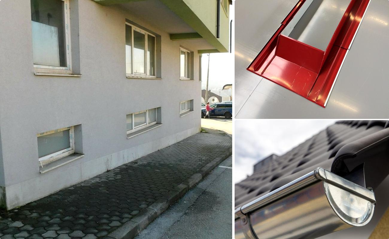 Montaj jgheaburi si burlane pentru acoperis