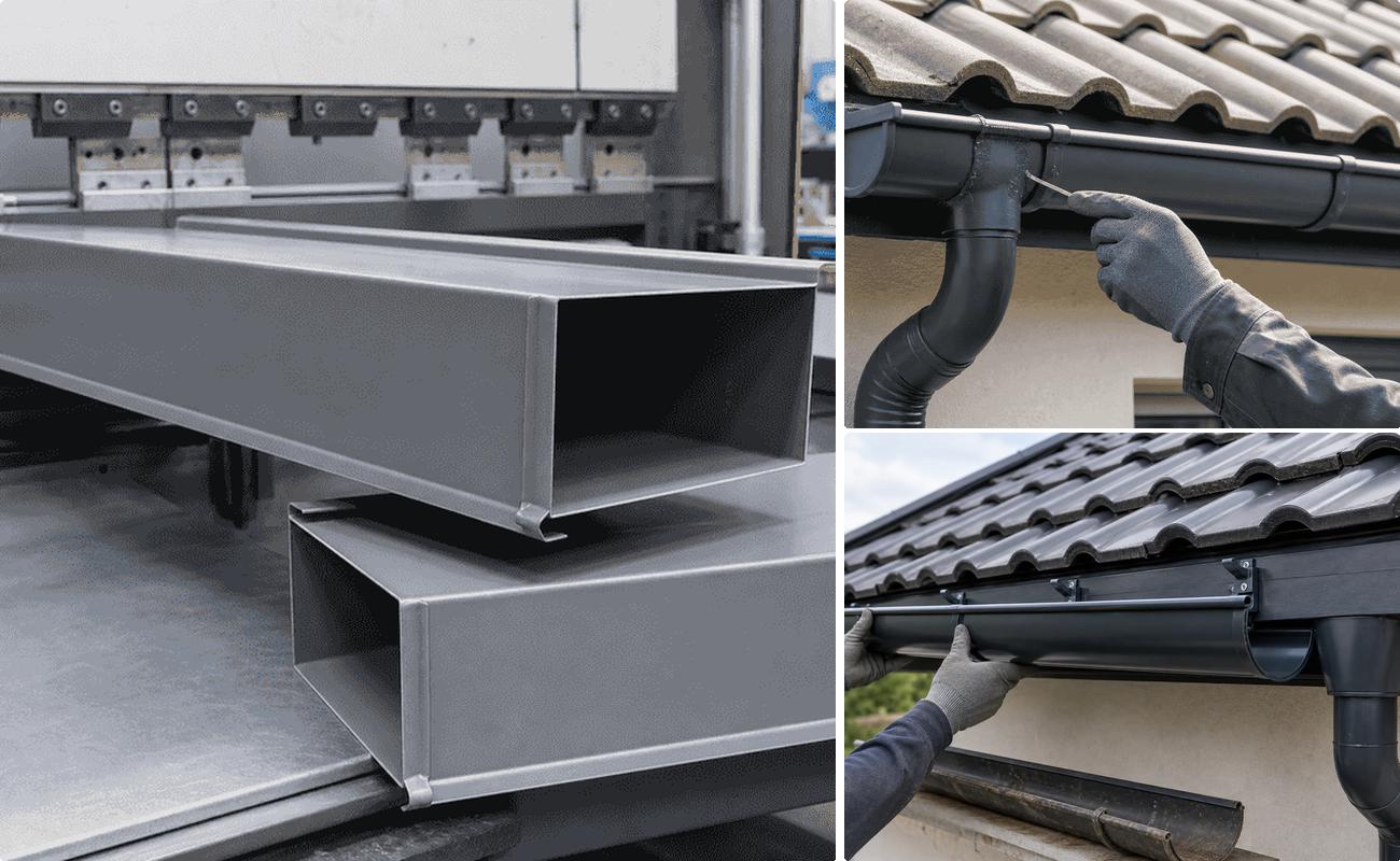Montaj jgheaburi si burlane pentru acoperis
